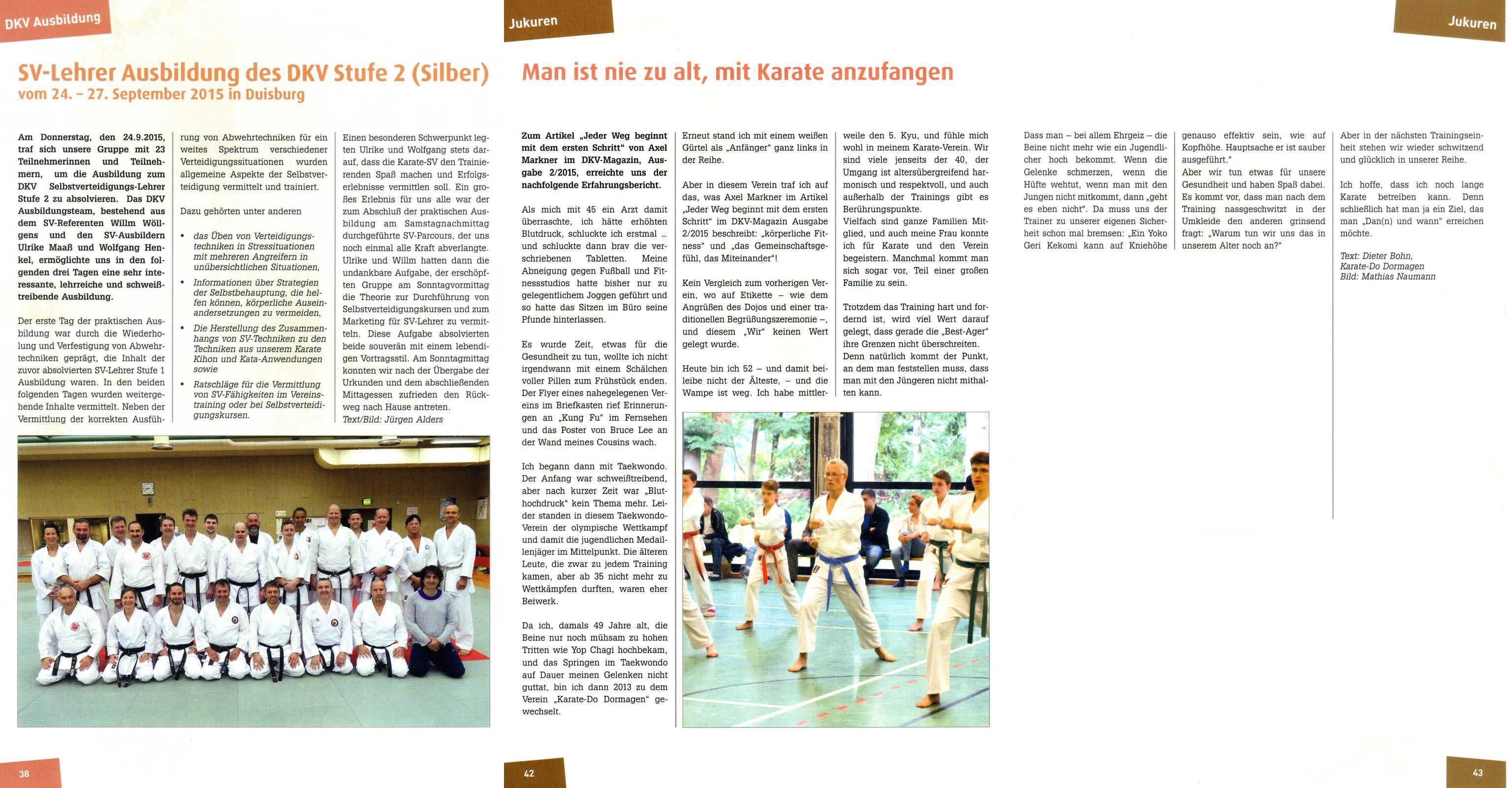 Artikel Karate Aktuell Ausgabe 04-15
